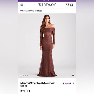 Glitter Mesh Mermaid style gown — New with Tag!